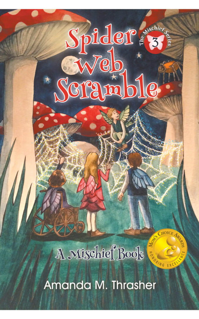 Spider Web Scramble A Mischief Book Cover